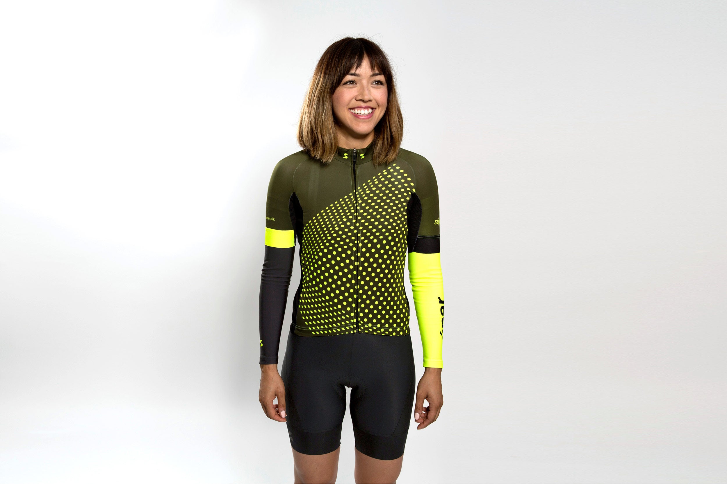 Women's dot-dot-dot Green + Acid jersey